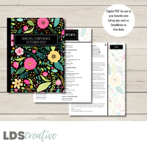 October 2023 General Conference Talks Digital Journal Edition | Floral Design