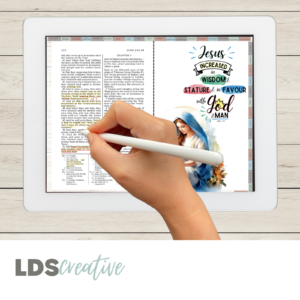 Luke 2:52 Digital Page Kit